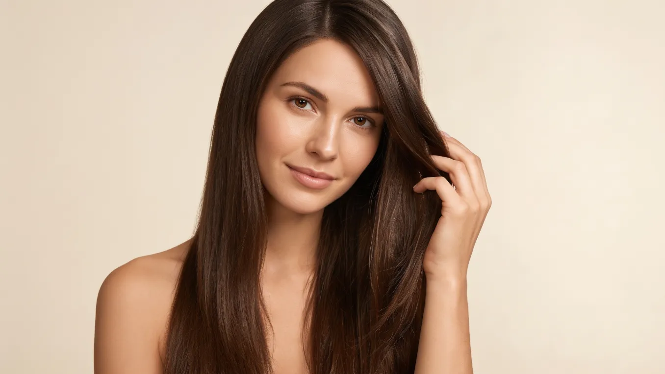 Woman with healthy, shiny hair