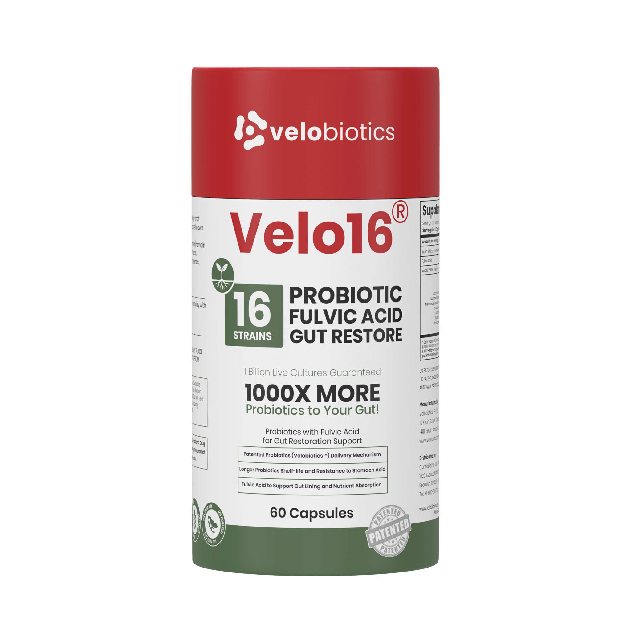 Velo16™ Probiotics + Fulvic Acid - Velobiotics
