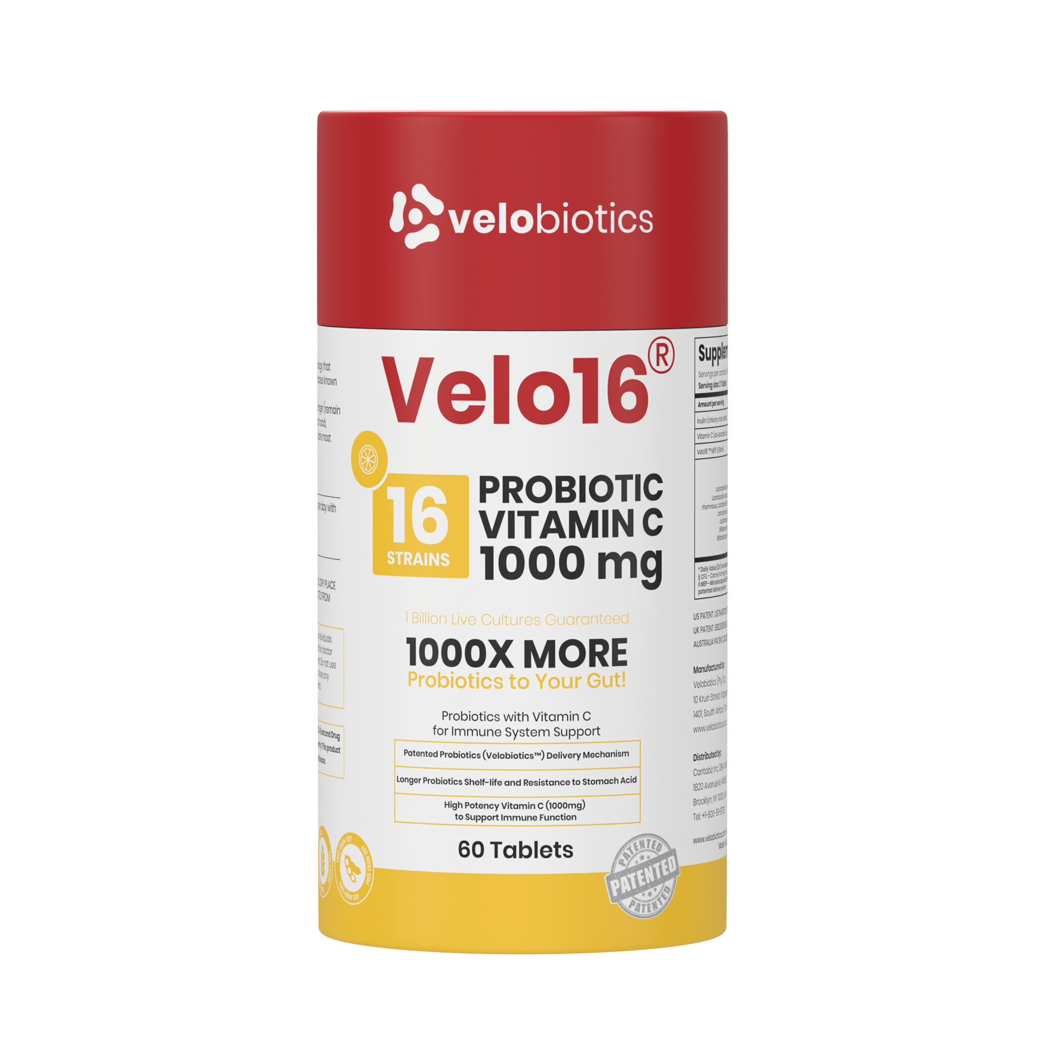 Velo16 Probiotics Vitamin C - Velobiotics