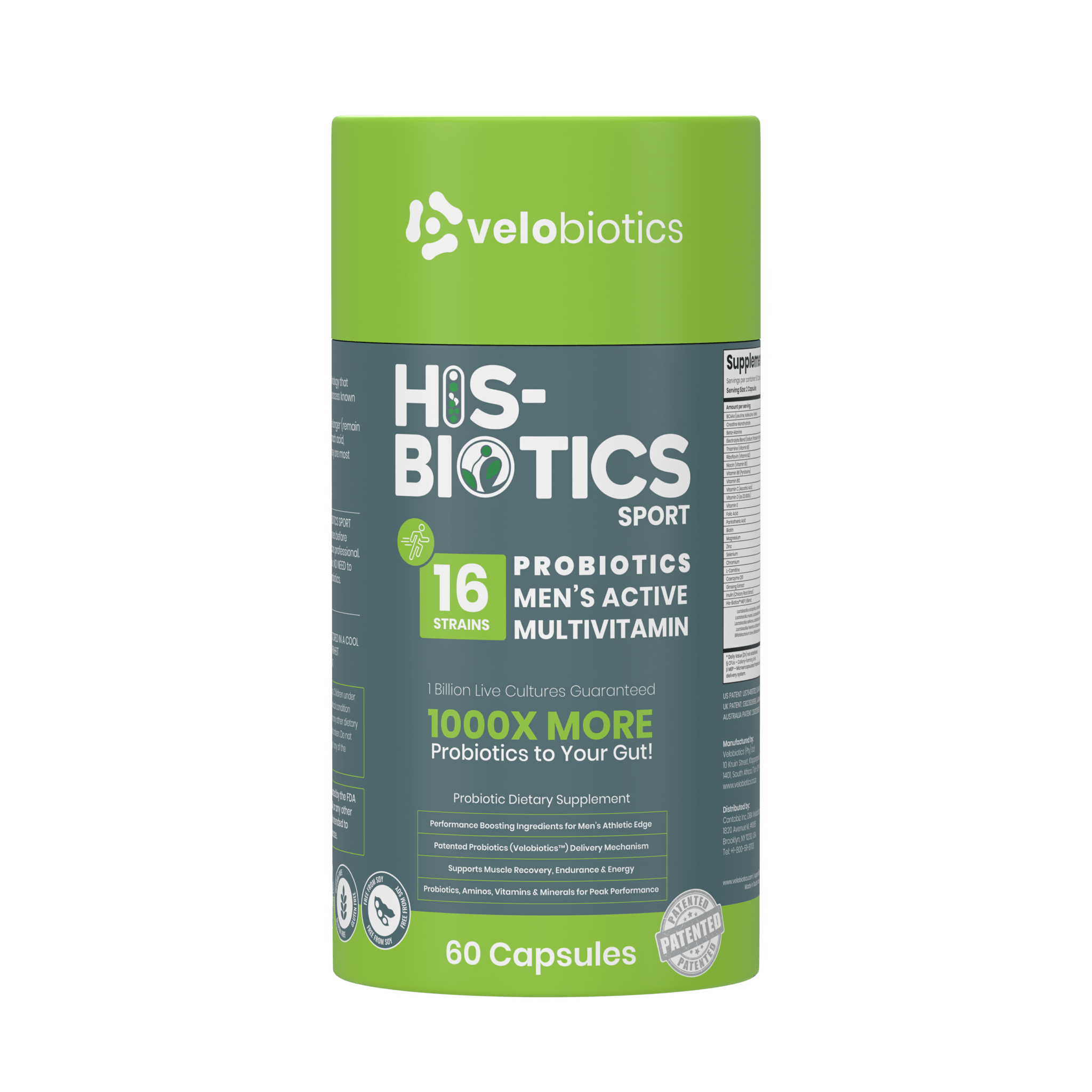 His-Biotics Probiotics SPORT Multivitamin Capsules - Velobiotics