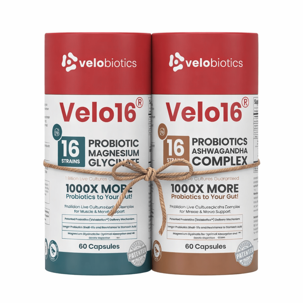 Calm Nights Bundle ā Magnesium Glycinate + Ashwagandha (Gut & Calm Support) - Velobiotics