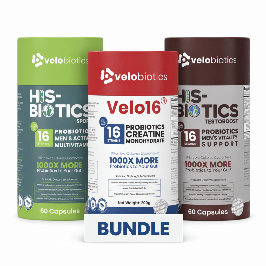 Men’s Performance Stack – Sport Multi + Creatine + Testo Boost - Velobiotics