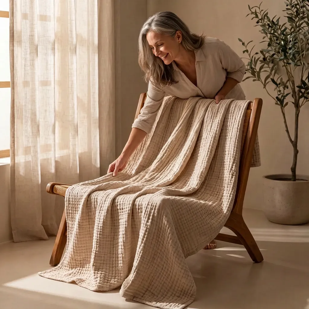 firth Organic Muslin Blanket 9