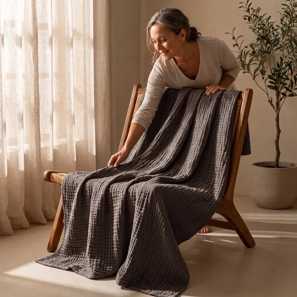 firth Organic Muslin Blanket 8