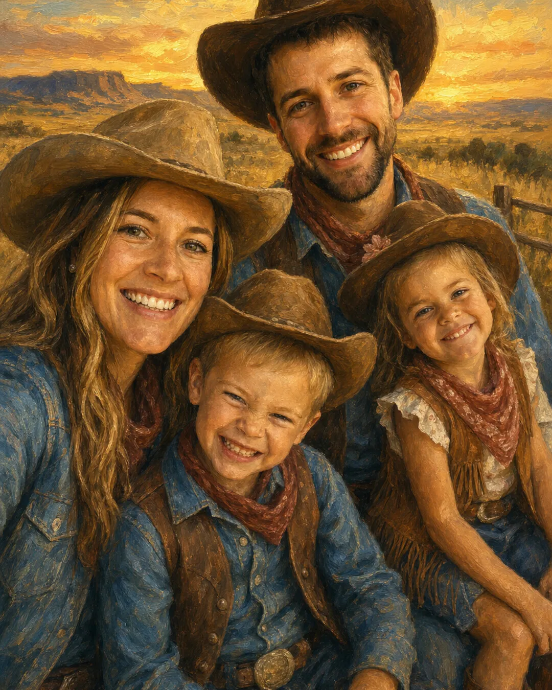 Western style portrait example