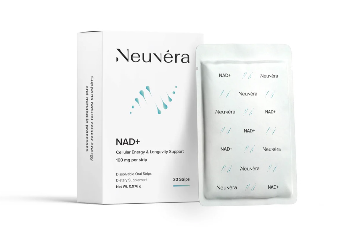 Neuvera NAD+ oral dissolving strips for cellular energy and longevity support