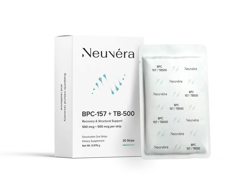 Neuvéra BPC-157 + TB-500 oral dissolving strips for daily use
