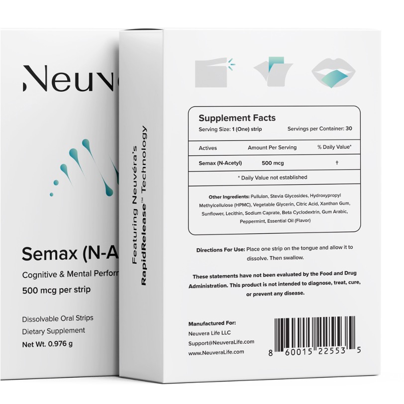 Neuvera Semax N-Acetyl oral strips