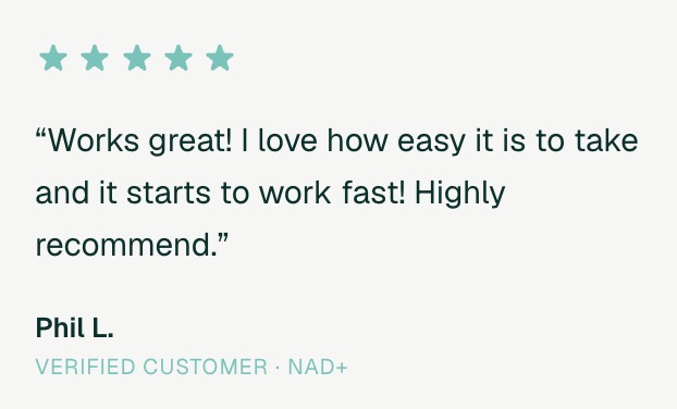 Review highlighting how effective and easy-to-use the Neuvera NAD+ strips are