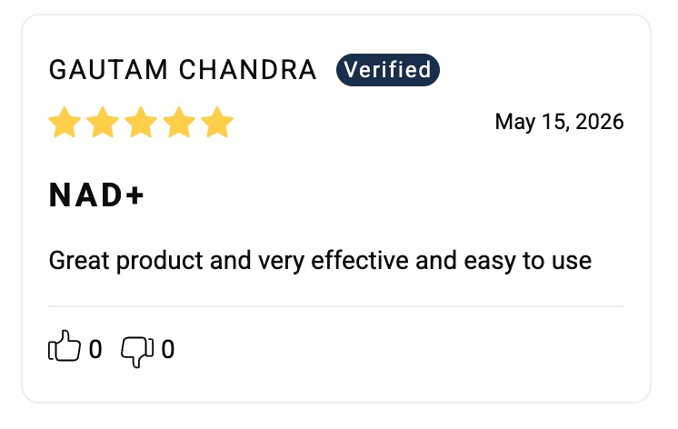 Review noting that the InstaMed NAD+ strips are effective and easy to use