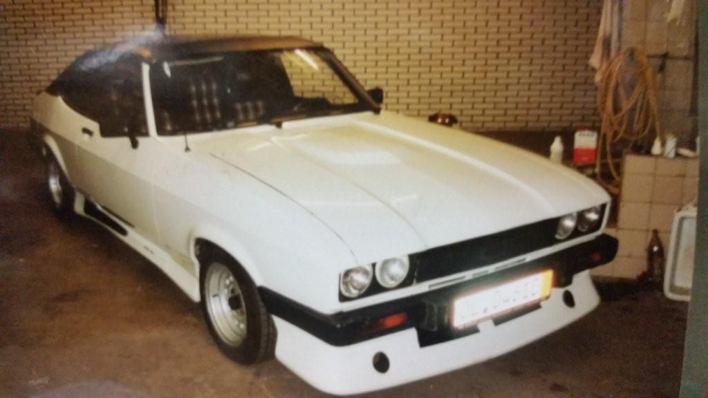 Witte Ford Capri garage
