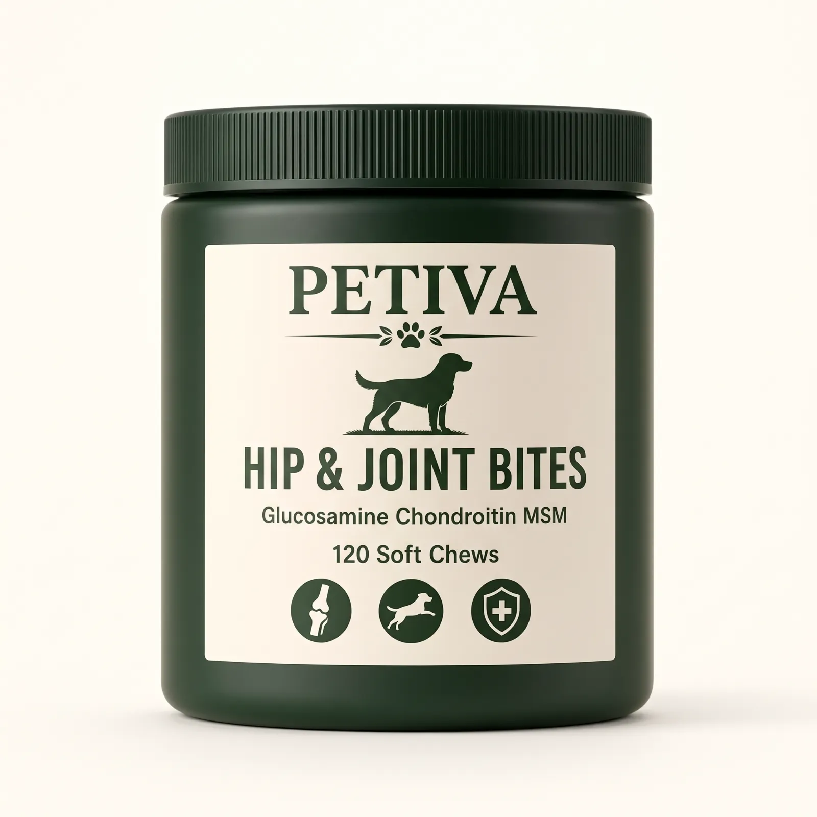 PETIVA Hip & Joint Bites bottle — 120 soft chews