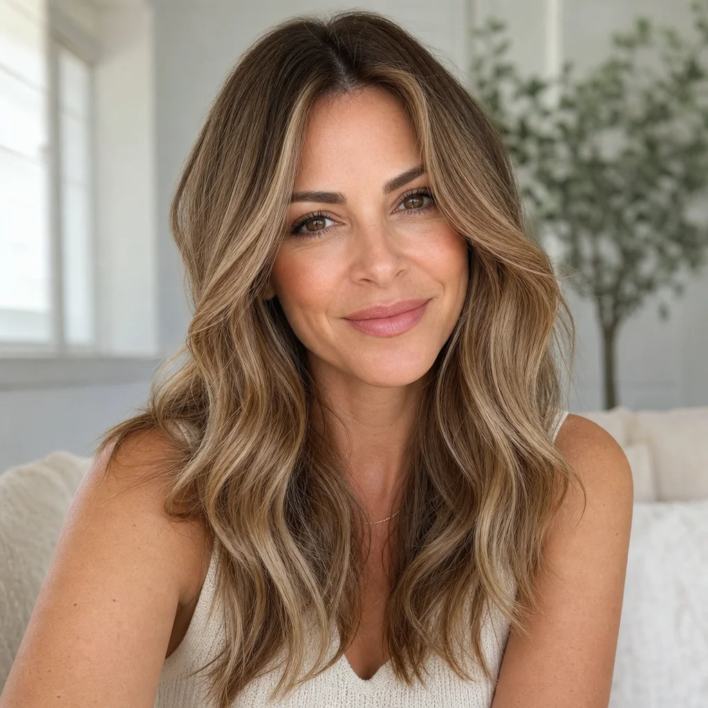 The One Piece — finished result, bronde blend model