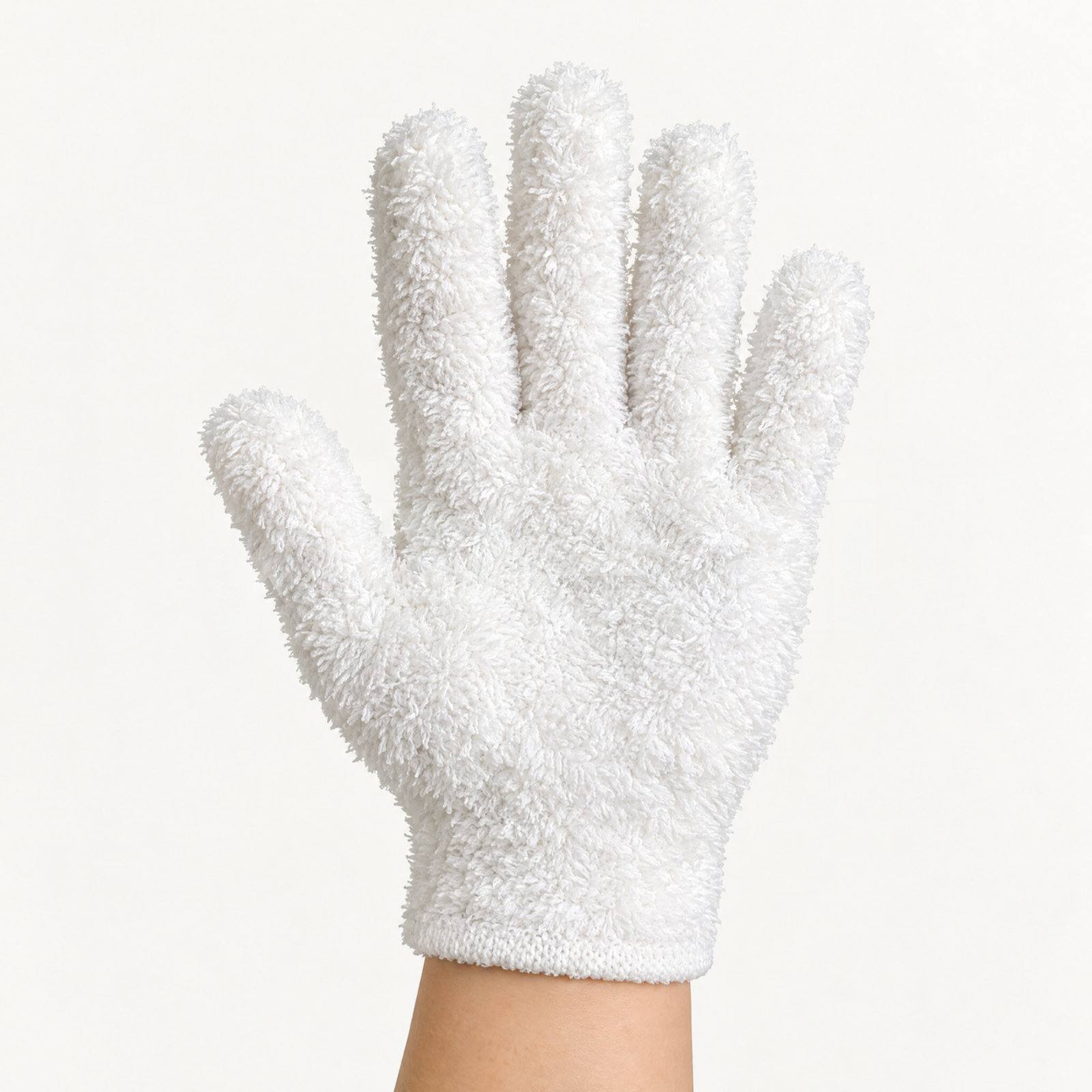 Ivory makeup-removing mitt