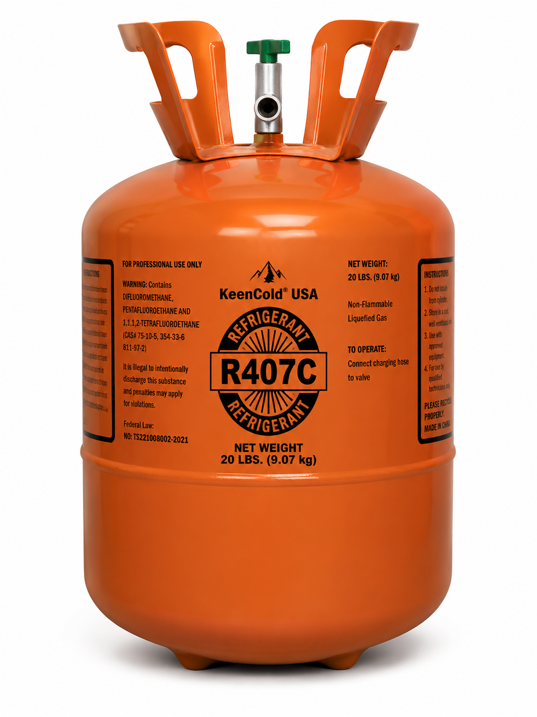 Representative R407C Refrigerant 25 LB