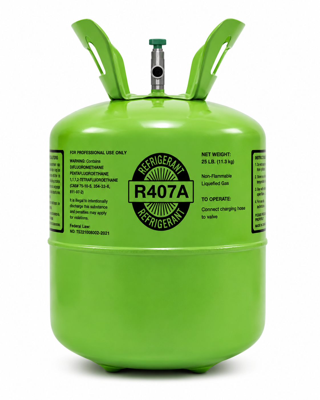 Representative R407A Refrigerant 25 LB | Arctic Prince