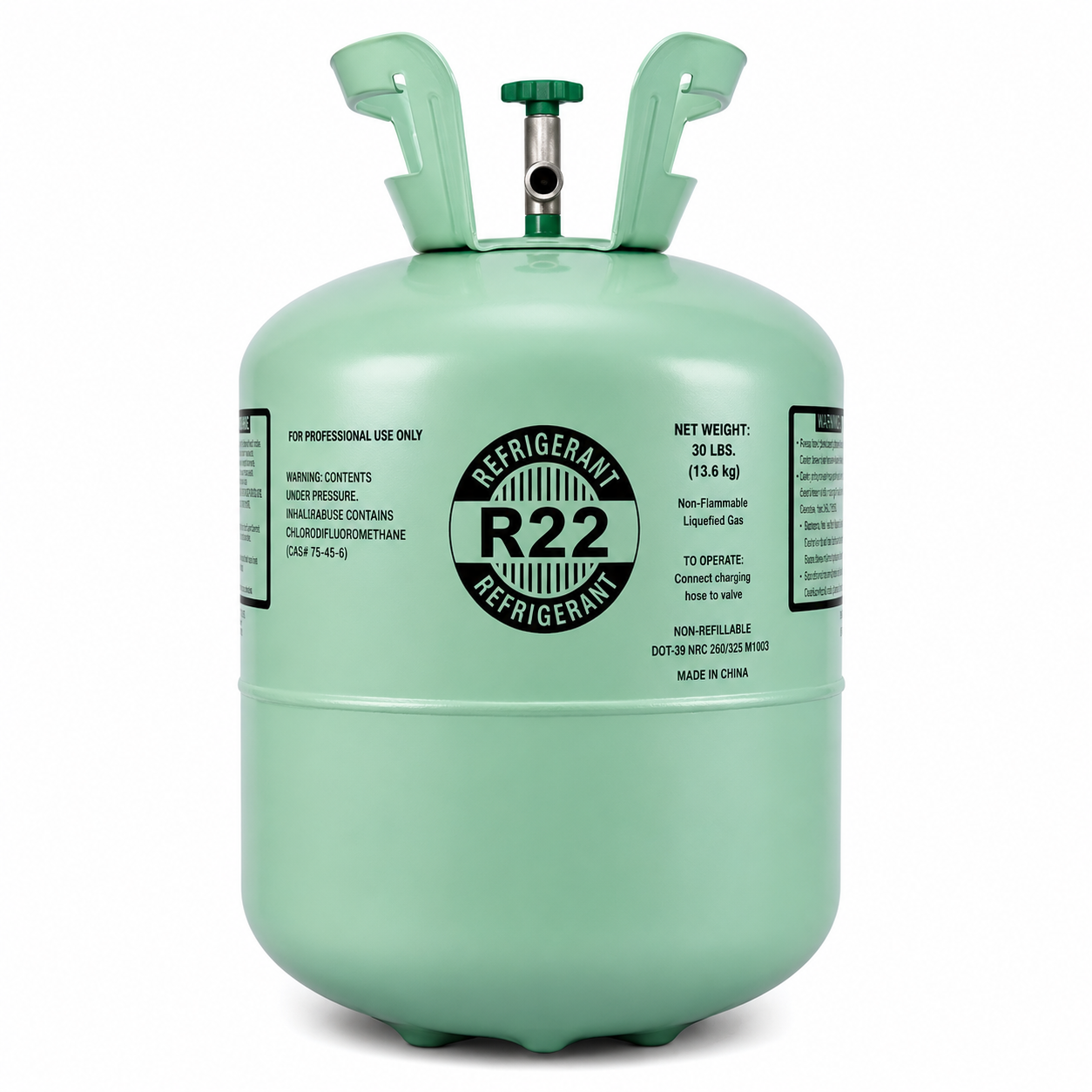 Representative R22 30 LBS Refrigerant