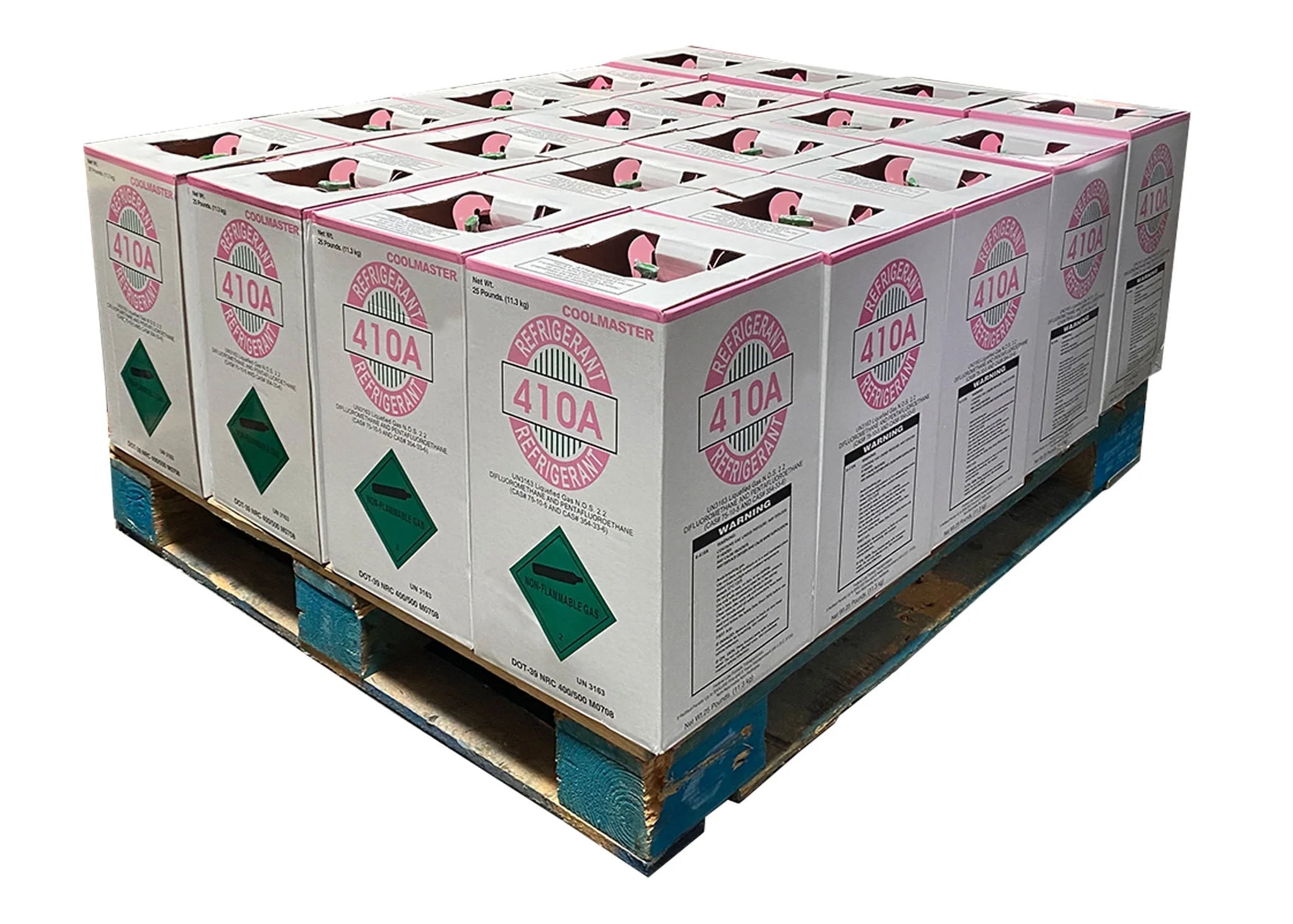 Representative Half Pallet – 20 × 25lb R-410A Refrigerant