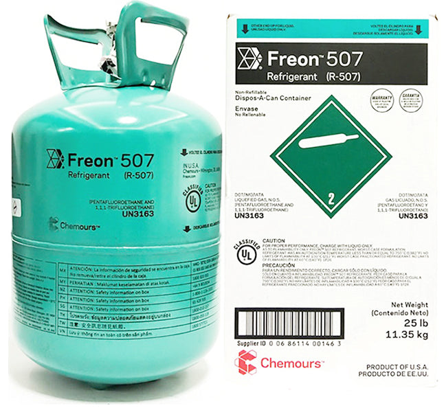 Representative 25lb R-507 Refrigerant, Commercial Refrigeration