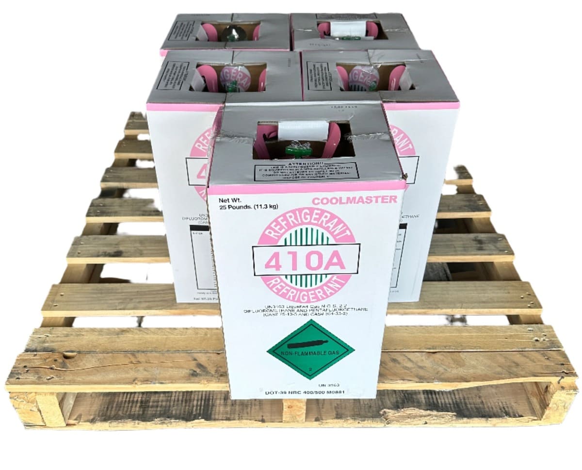 Representative Pack of 5 × 25lb R-410A Refrigerant