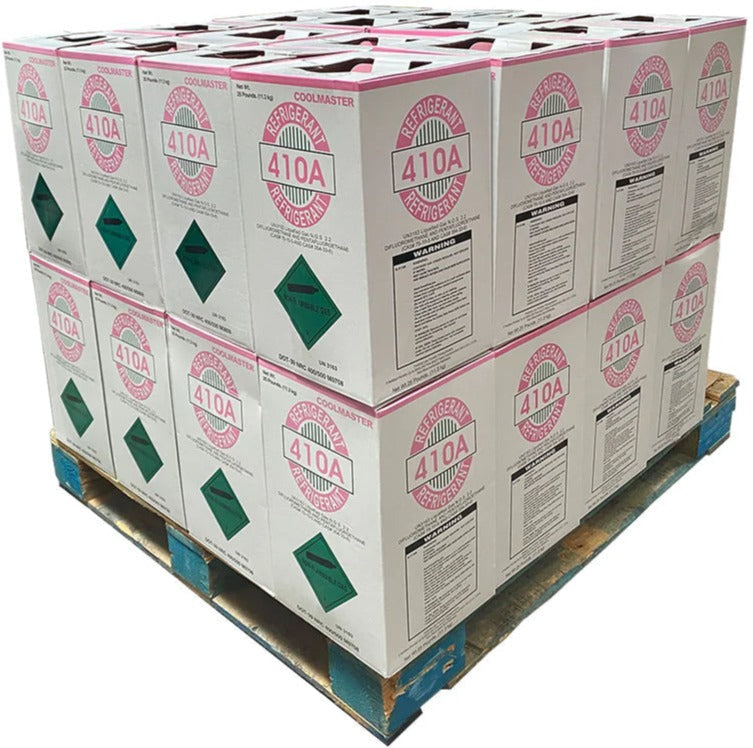 Representative Full Pallet – 40 × 25lb R-410A Refrigerant, Free Freight