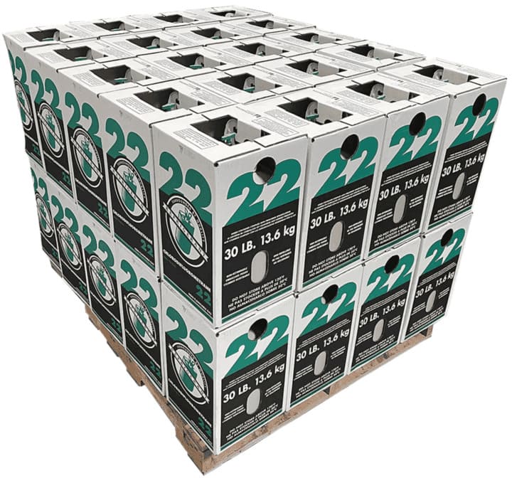 Representative Full Pallet – 40 × 30lb R-22 Refrigerant