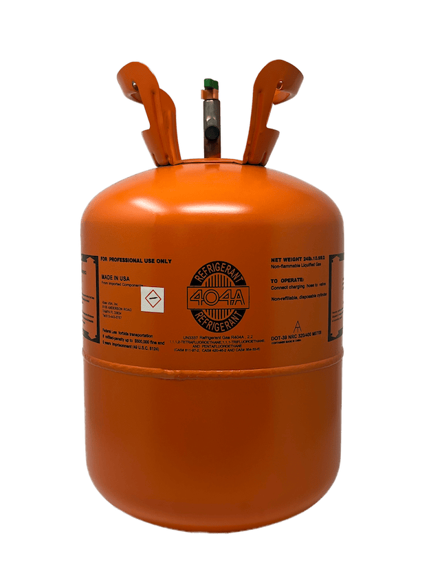 Representative 24lb R-404A Refrigerant, Reclaimed, California Compliant – Made in USA