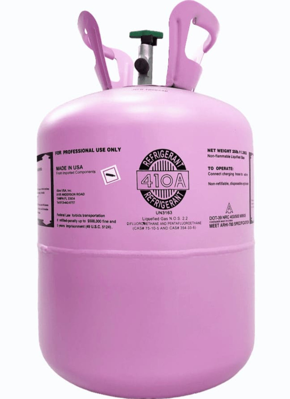 Representative 25lb R-410A Refrigerant, Virgin Sealed – Made in USA