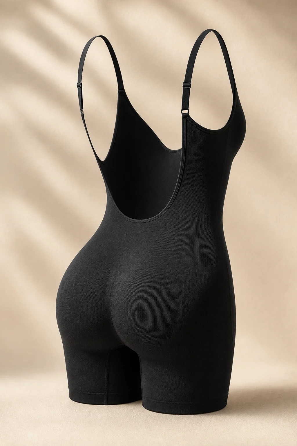 Sculpt Low-Back Seamless Bodysuit in Black