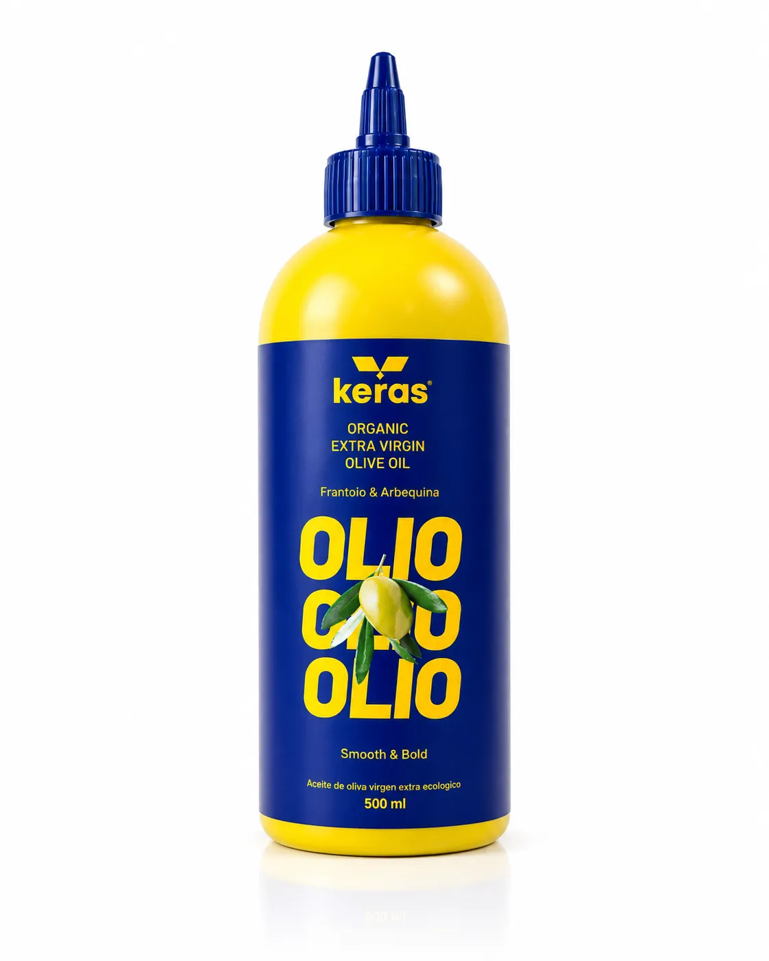 KERAS Botella Chef Reutilizable con AOVE Ecológico, 500 ml — imagen 1 de 5