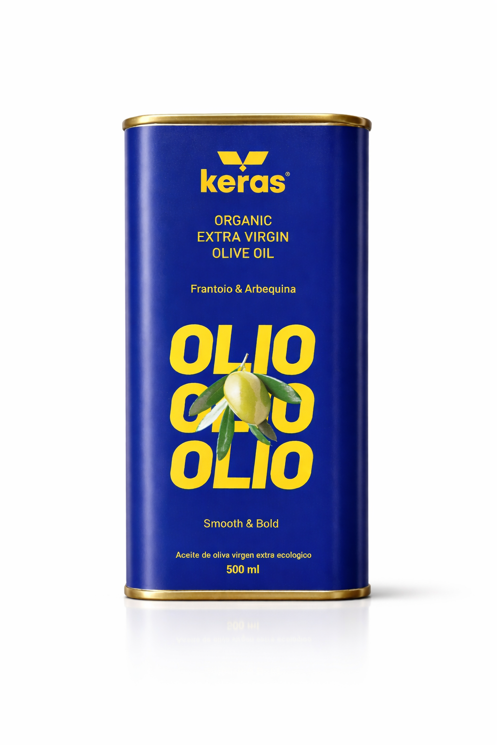 KERAS Lata Refill – AOVE Ecológico Premium, 500 ml — imagen 2 de 4