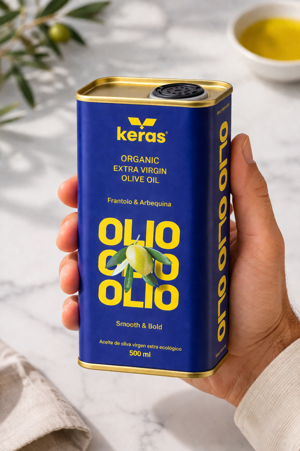KERAS Lata Refill – AOVE Ecológico Premium, 500 ml — imagen 4 de 4