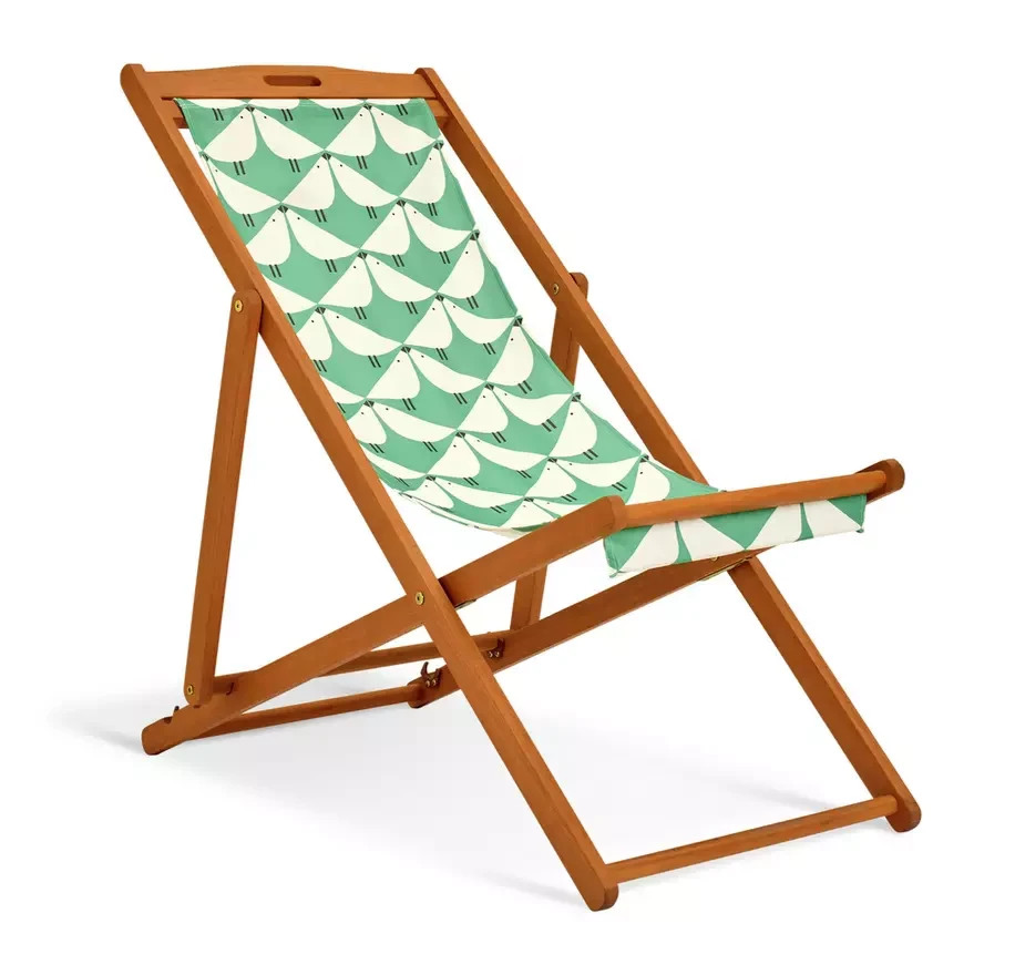 Scion Folding Wooden Garden Deck Chair Lintu