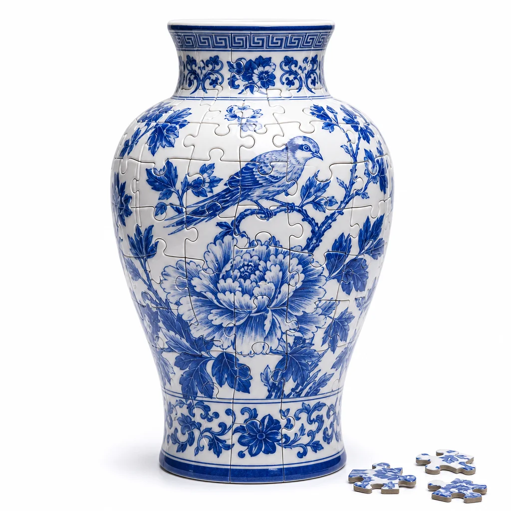 Piece-by-Piece 3D Puzzle Vase