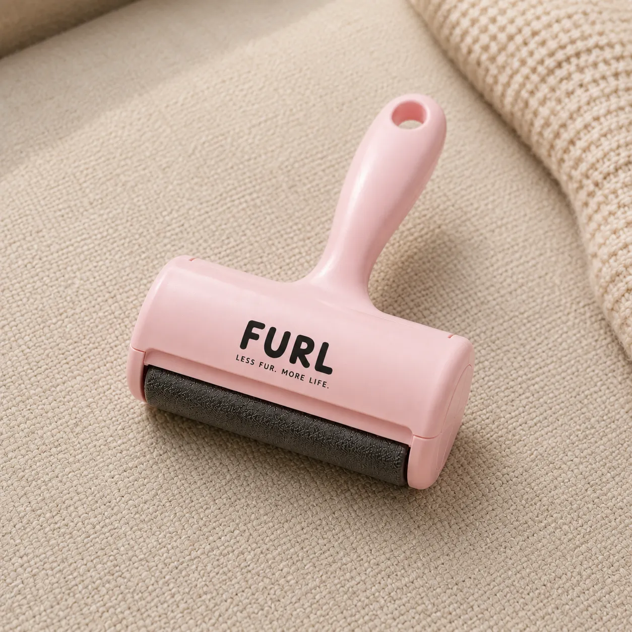 FURL sitting on a sofa in a real home