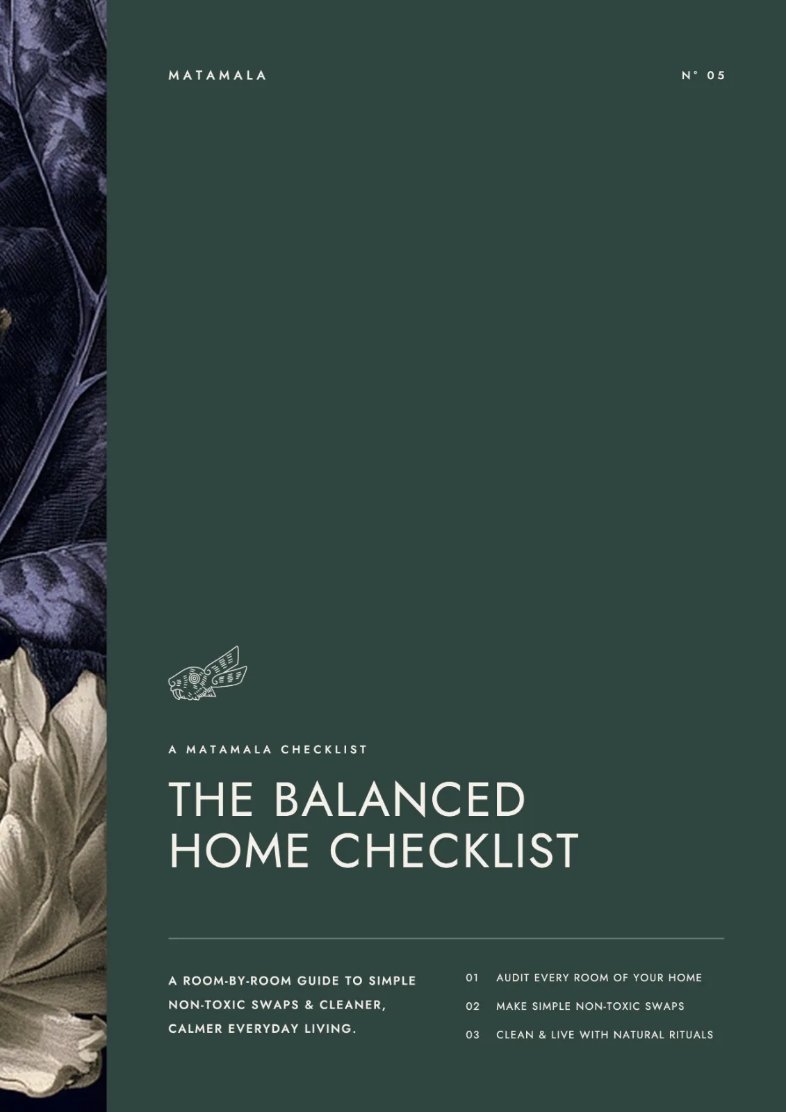 The Balanced Home Checklist — Matamala botanical cover
