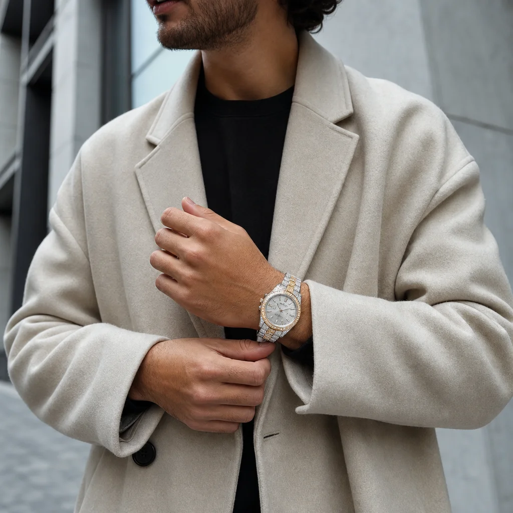 Blizzard Whiteout worn on the wrist — daylight, off-duty