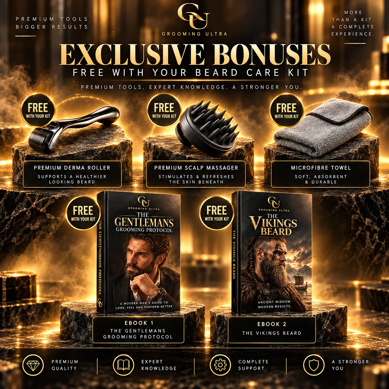 Men's Beard Care Kit — included bonuses