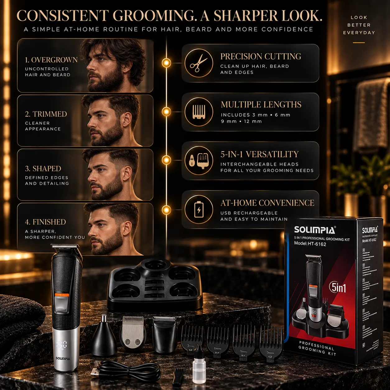 5-in-1 Electric Haircut Set — view 4
