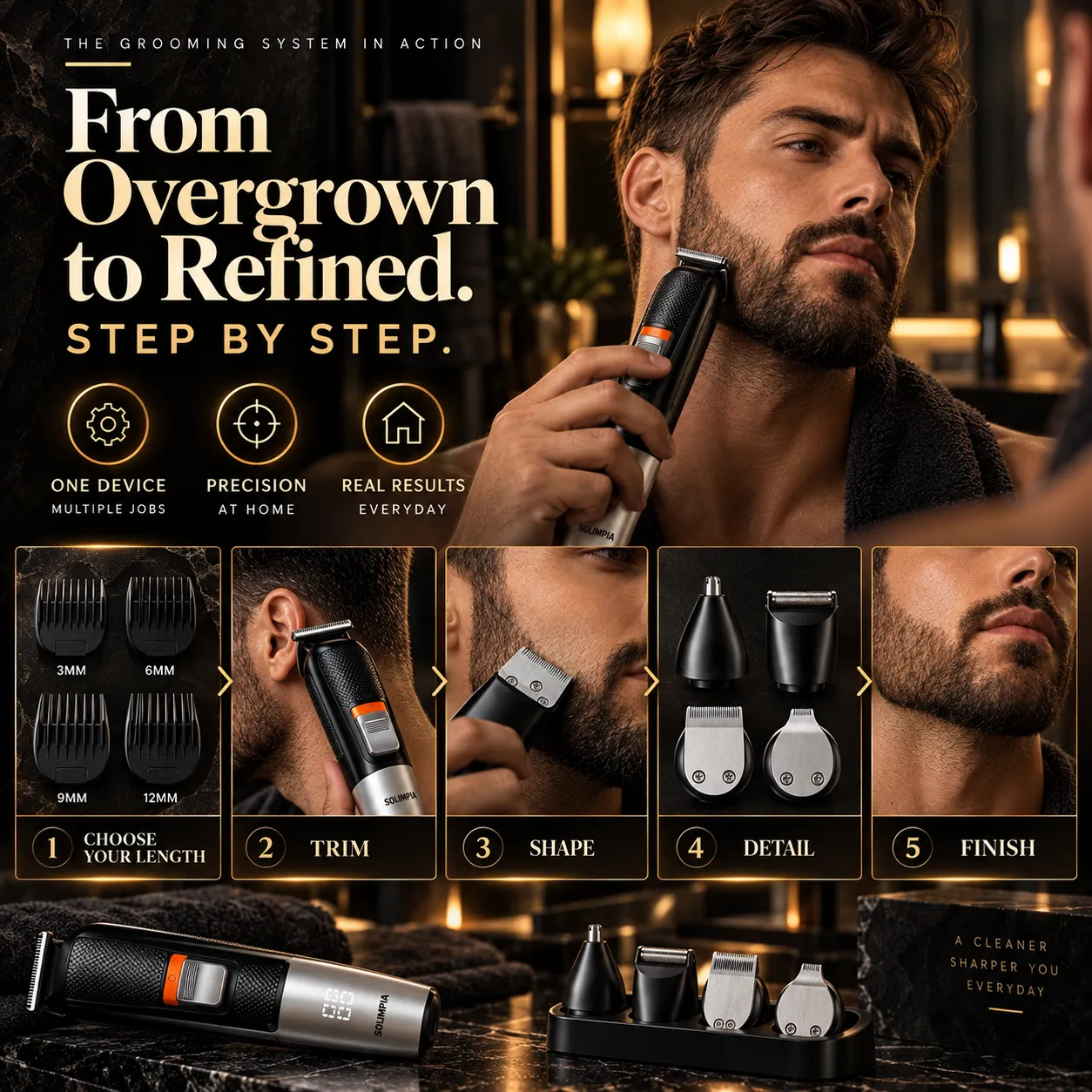 5-in-1 Electric Haircut Set — view 5