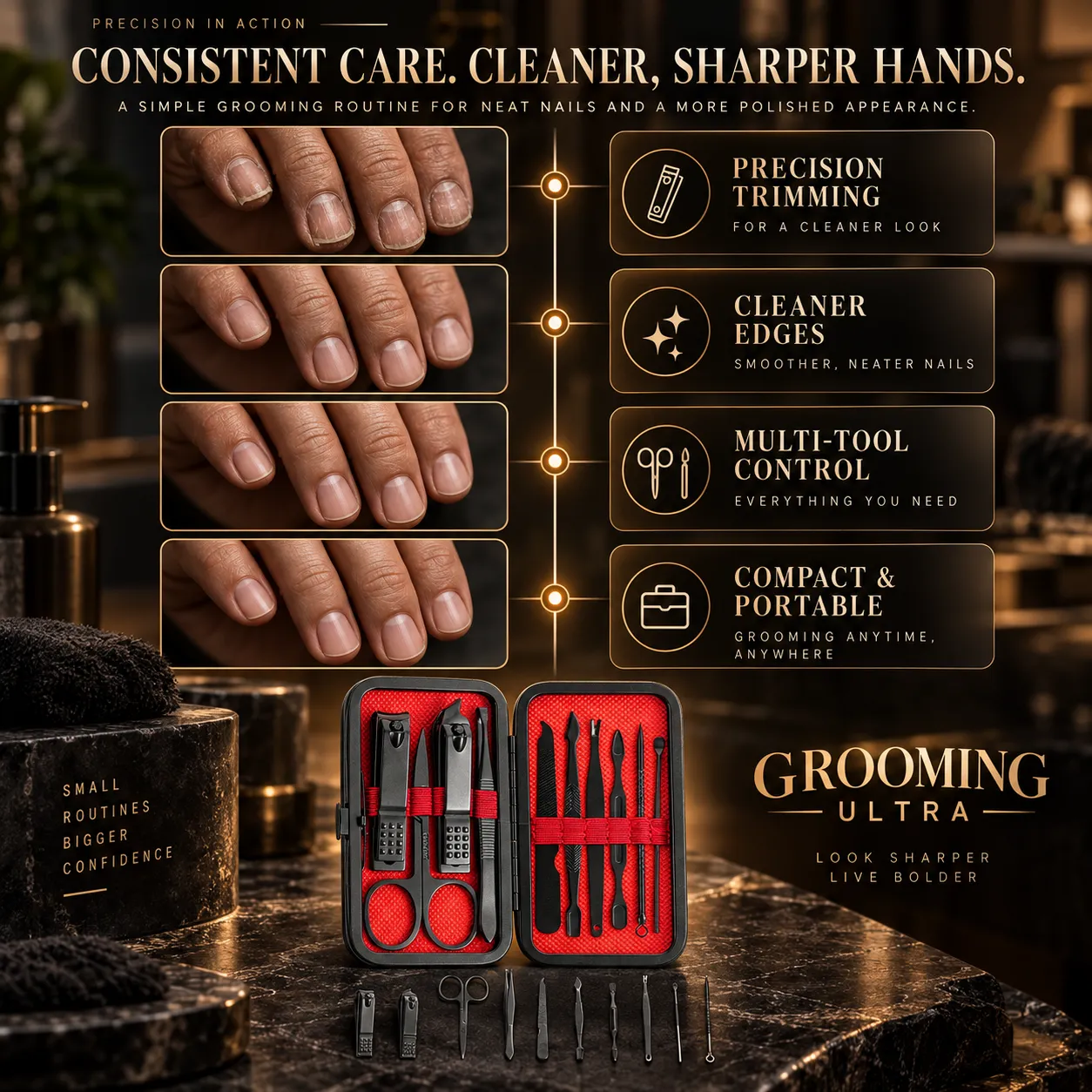Nail Care Set — Consistent care. Cleaner, sharper hands.
