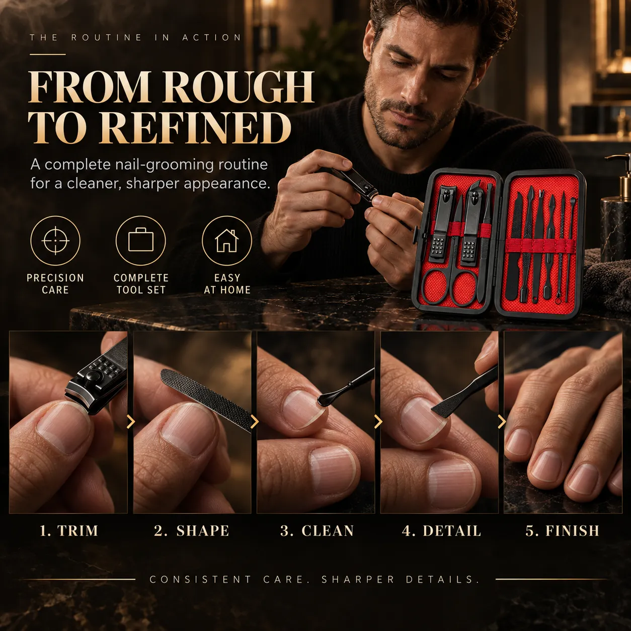 Nail Care Set — From rough to refined.