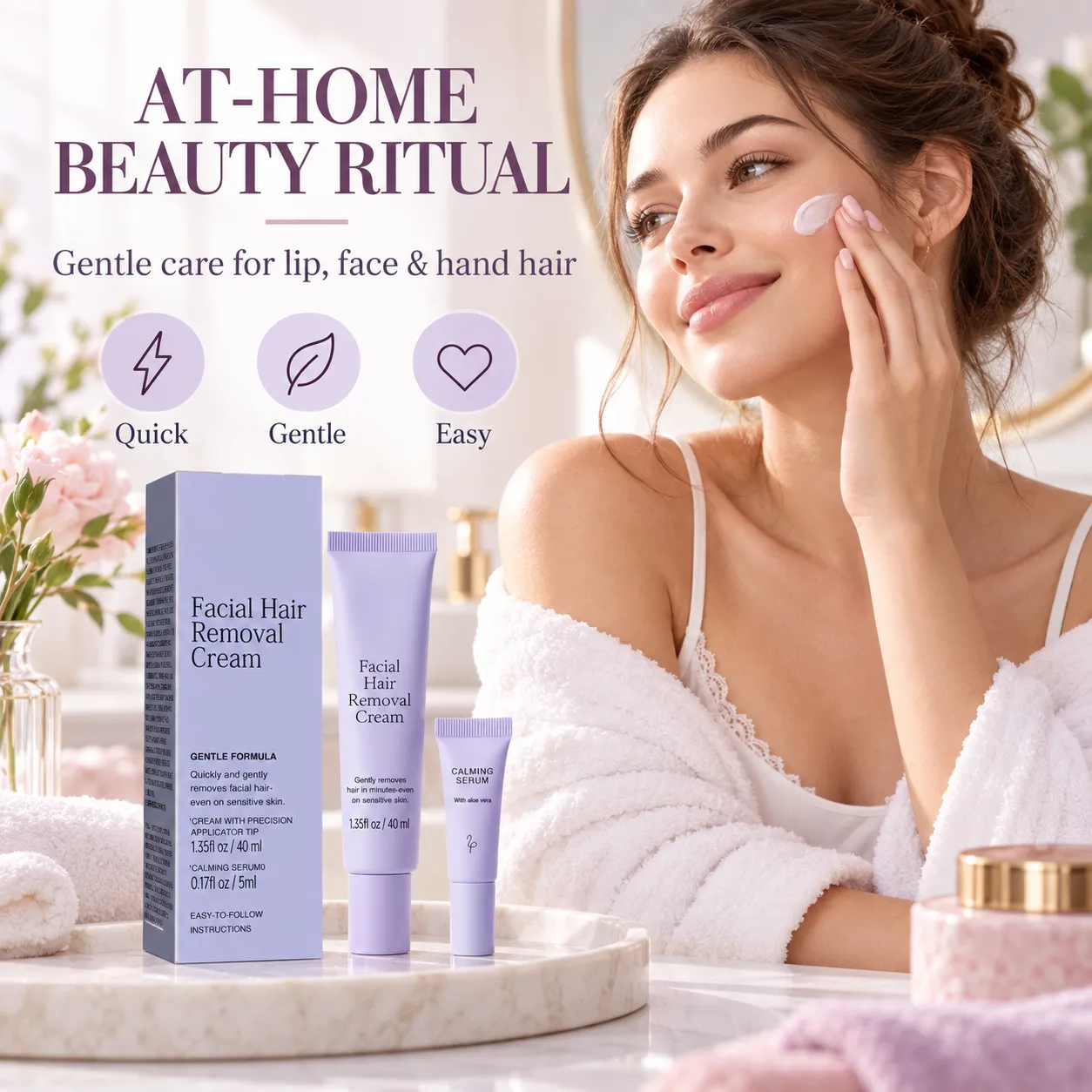 Gentle Facial Hair Removal Cream Set — view 2