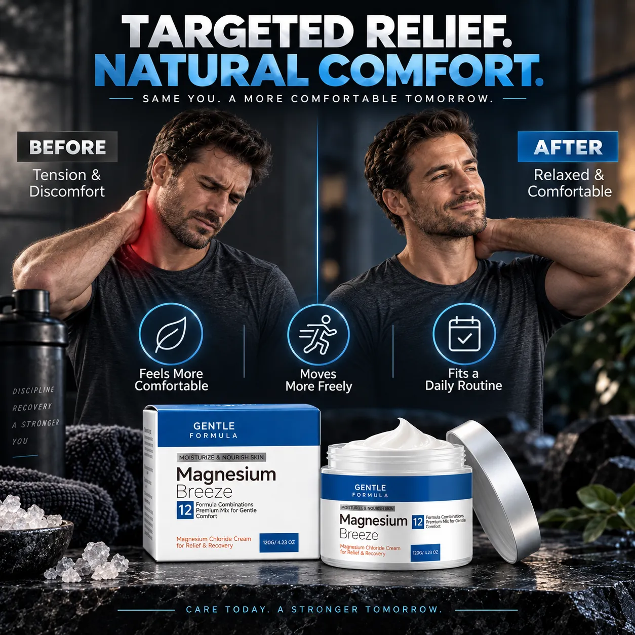 Men's Magnesium Breeze Recovery Cream — view 3