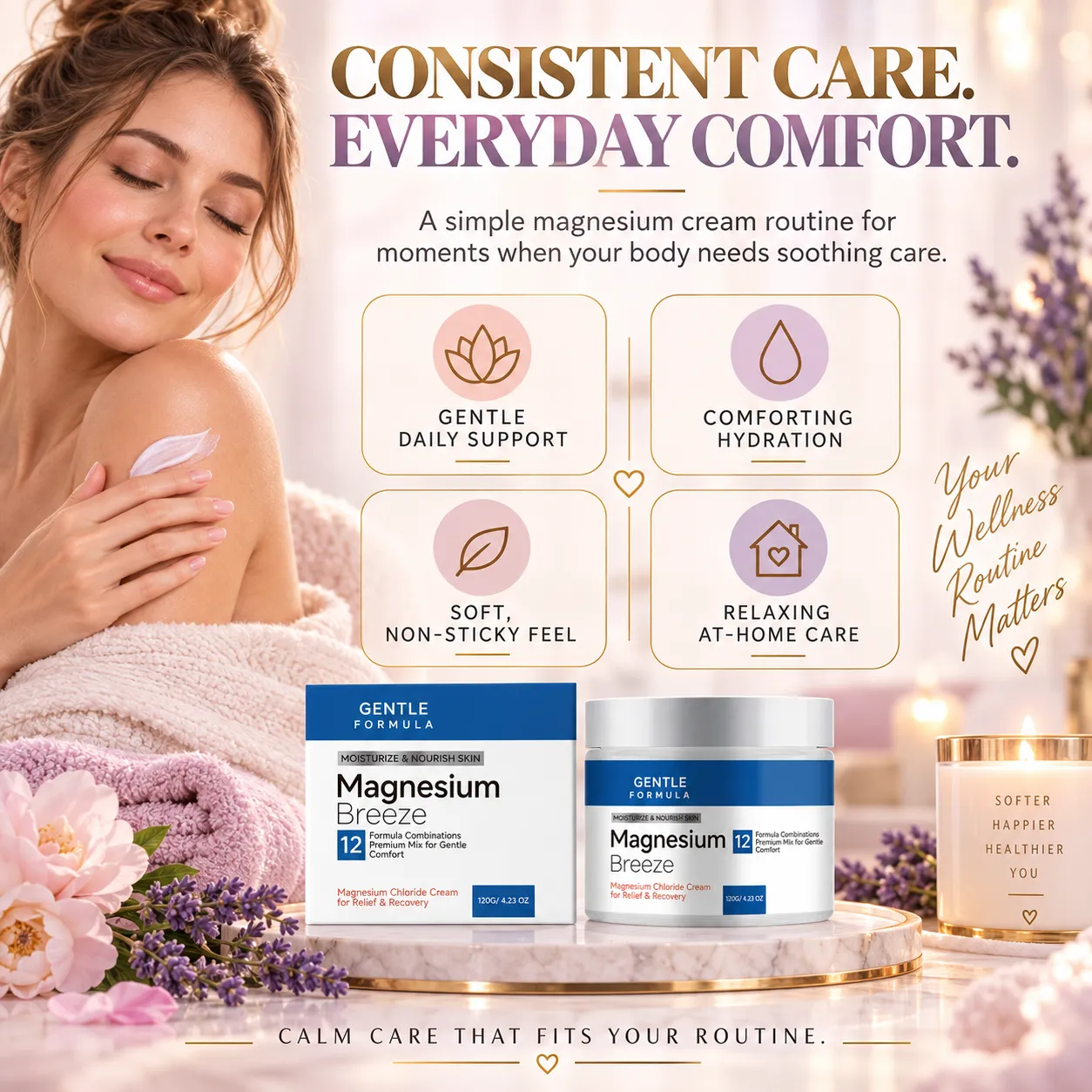Women's Magnesium Breeze Recovery Cream — A simple magnesium routine, made yours.