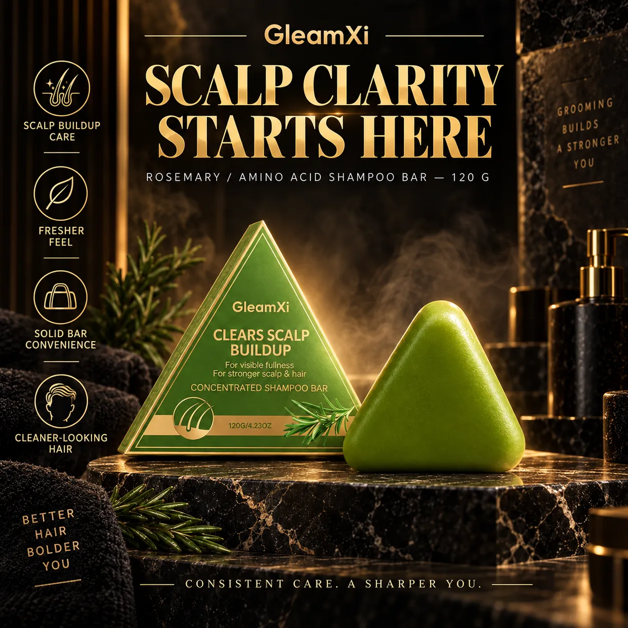 Men's Rosemary Shampoo Bar — view 1