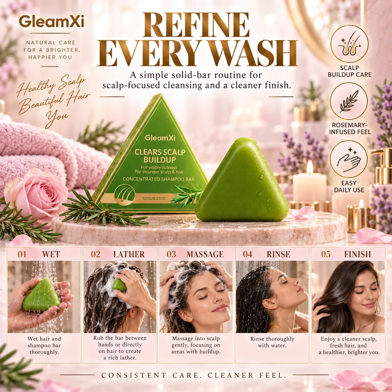 Women's Rosemary Shampoo Bar — view 4
