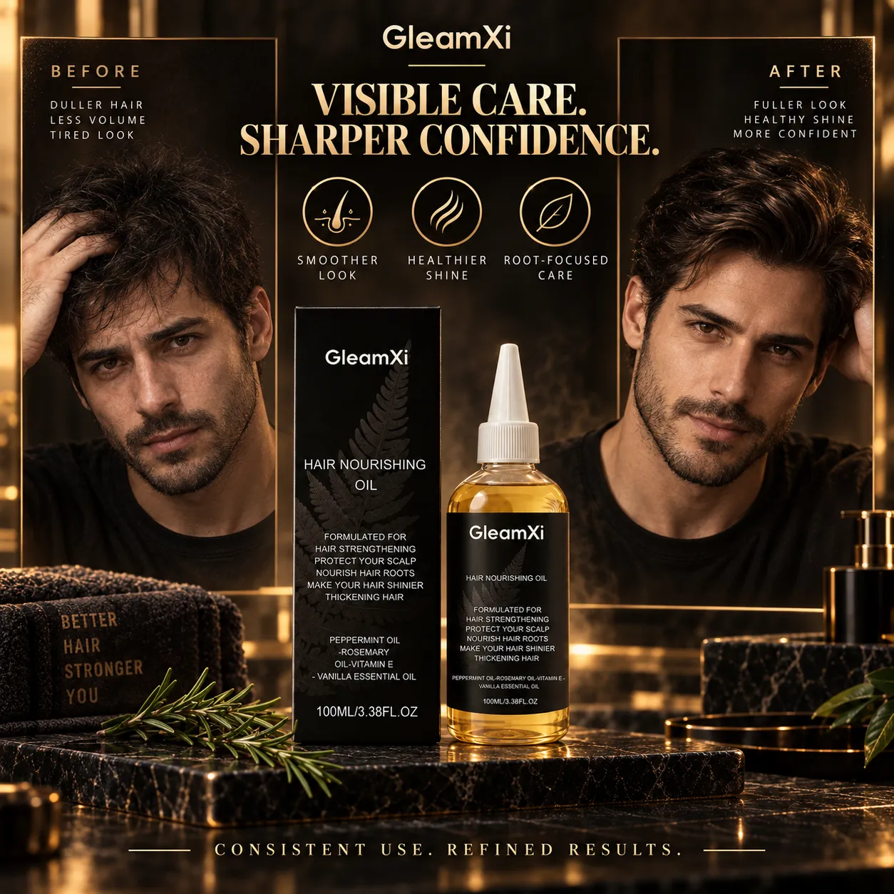 Men's Hair Nourishing Oil — view 3