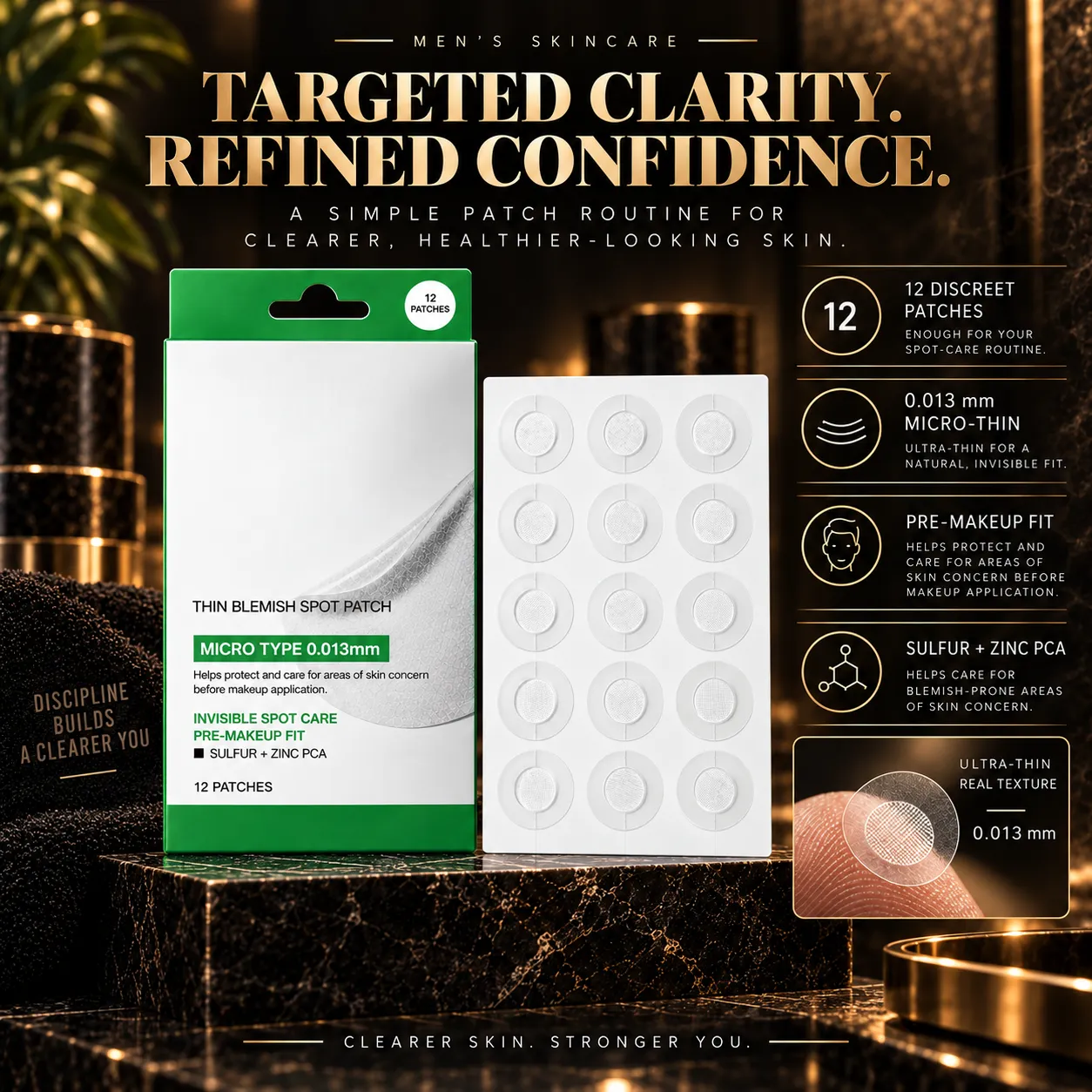 Men's Blemish Spot Patch — Everything a blemish routine needs, in one box.