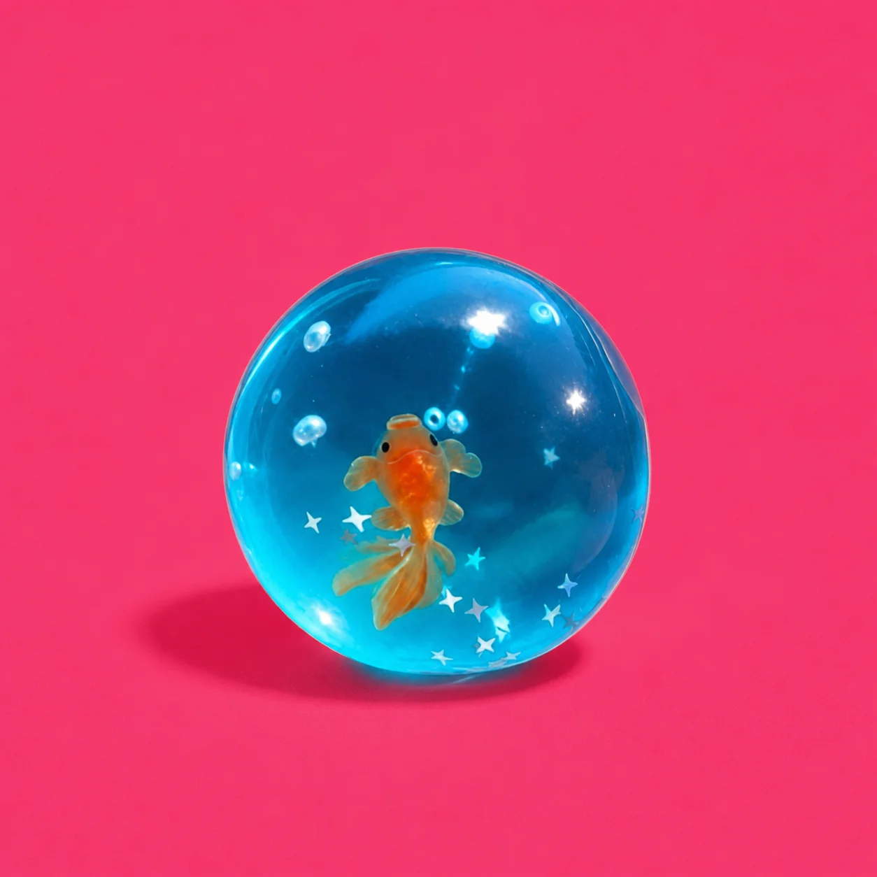 Goldfish Bowl squishy with a tiny fish inside